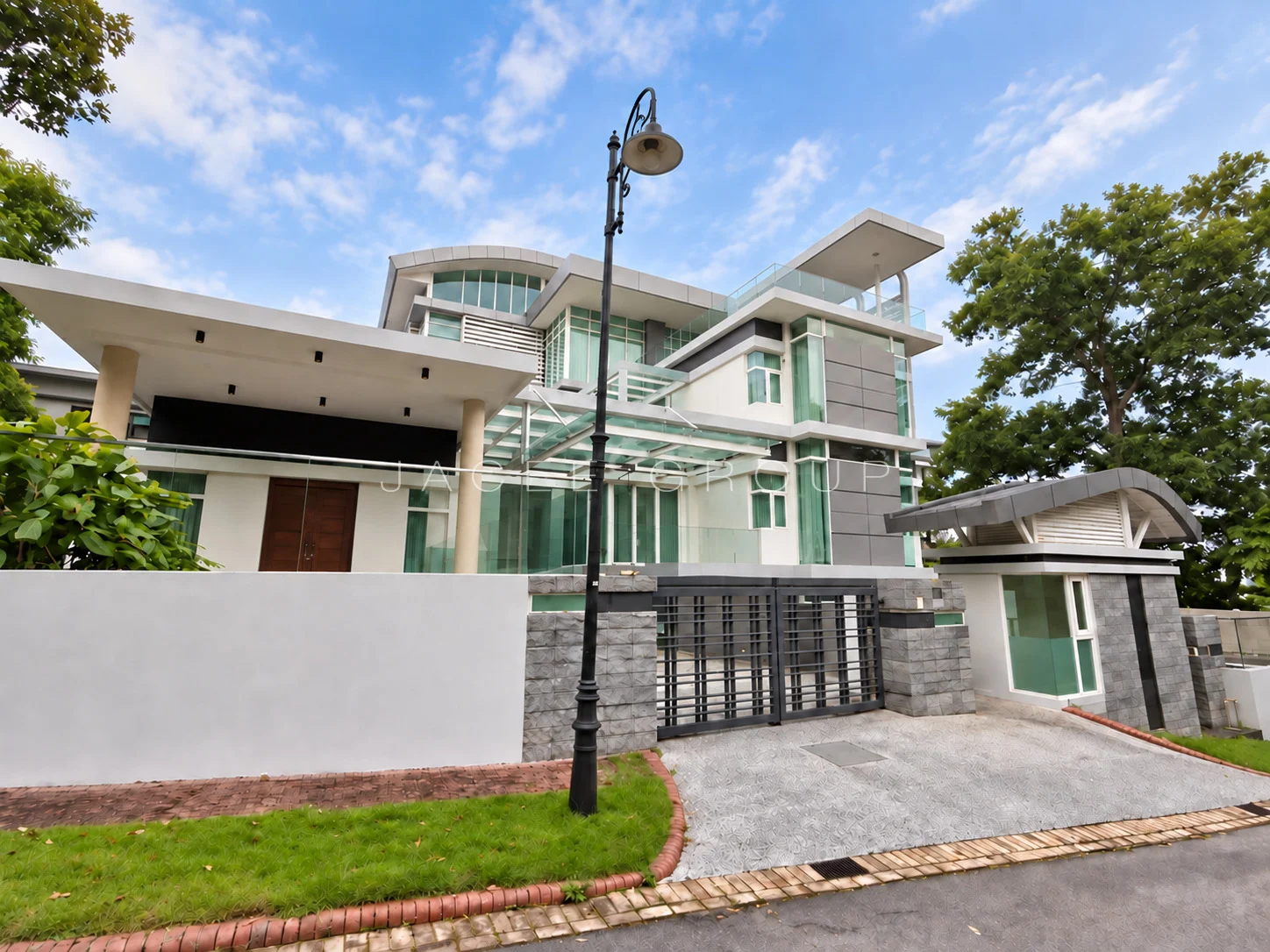 Front Entrance at the Country Heights Damansara freehold bungalow