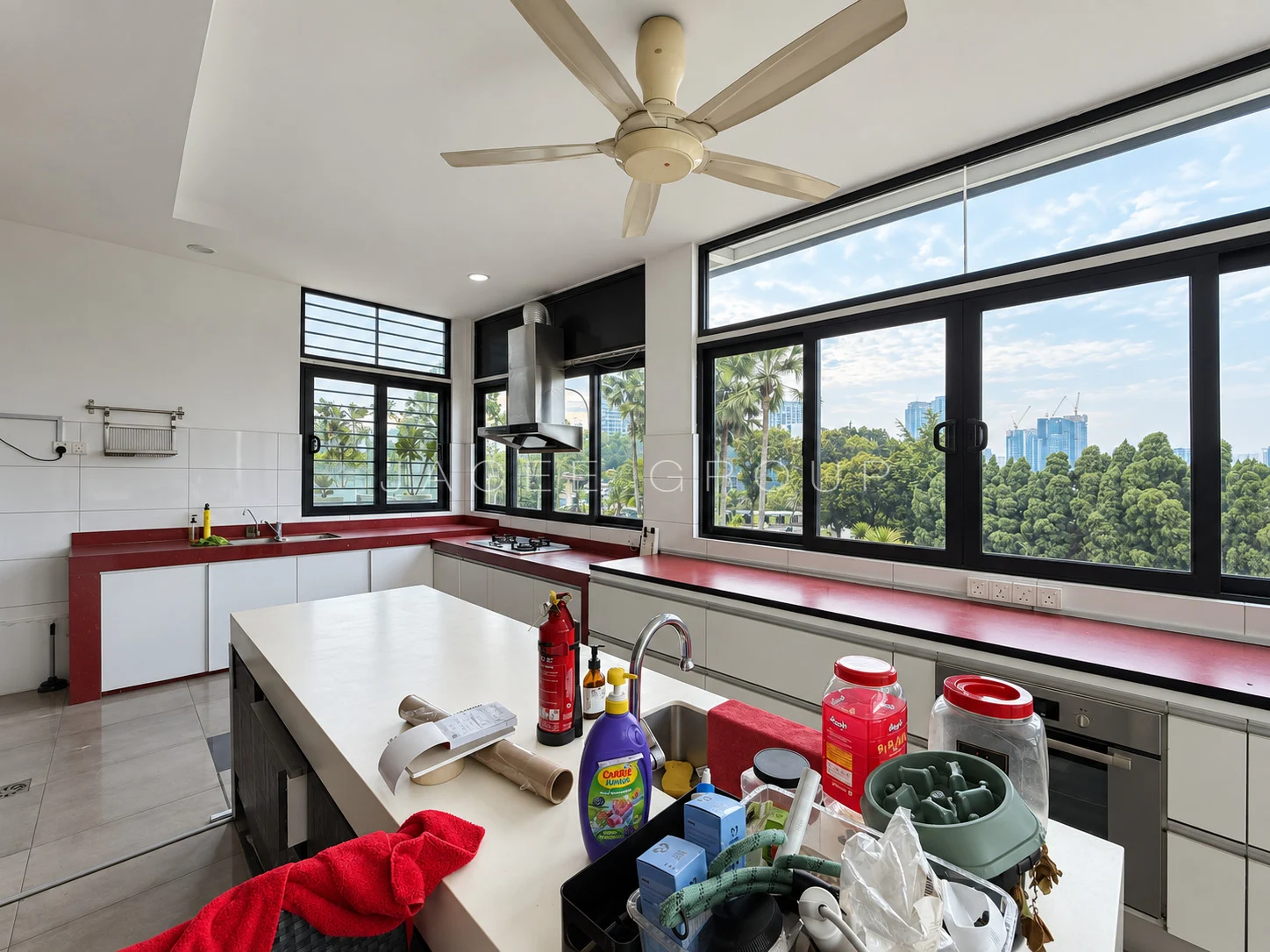 Wet Kitchen at the Damansara Heights modern bungalow