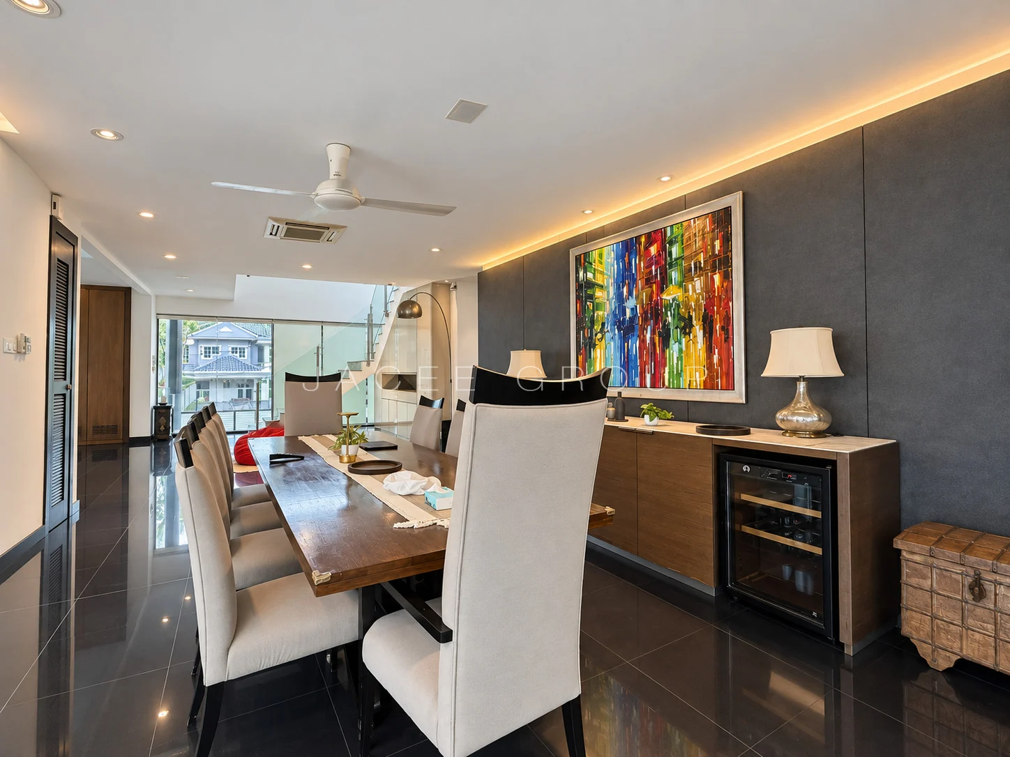 Dining Room at the Damansara Heights modern bungalow
