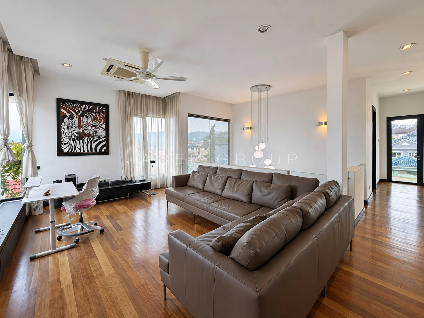 Family Lounge at the Damansara Heights modern bungalow