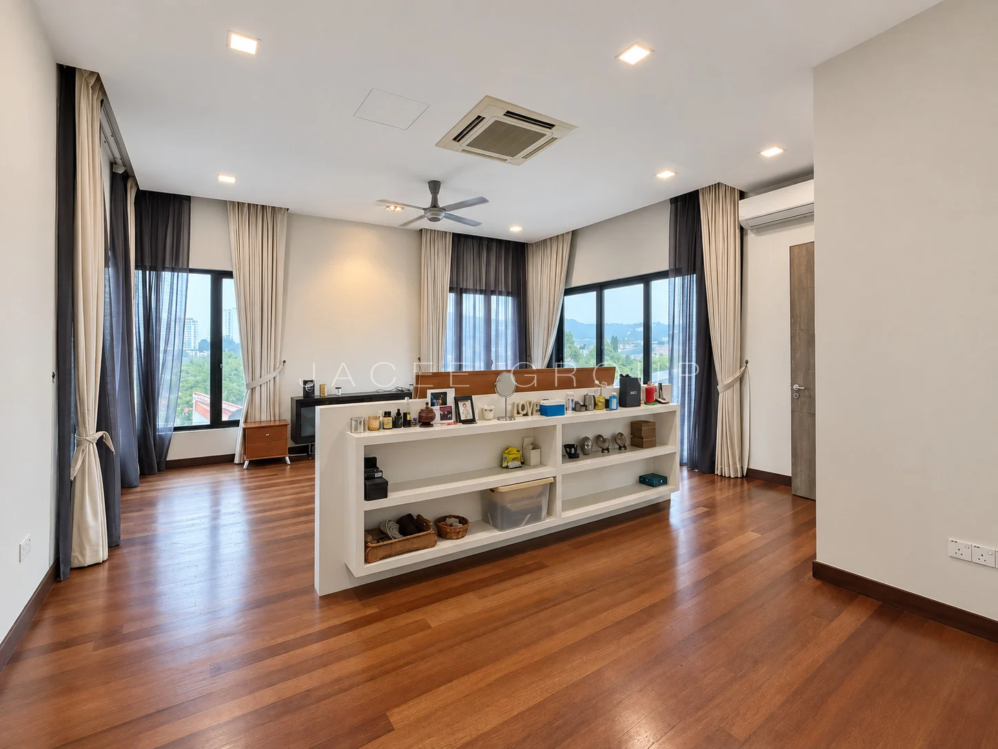 Main Bedroom Overview at the Damansara Heights modern bungalow