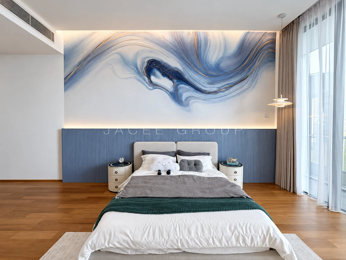 K Residence KLCC｜宽敞客餐厅与城市景观：第四间卧室正面