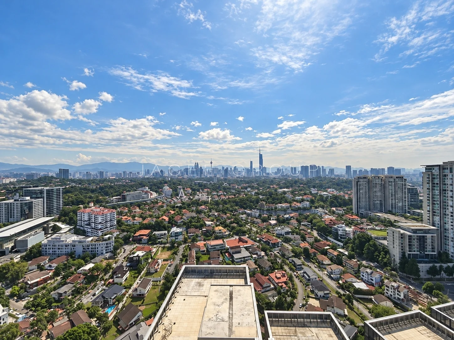 Daytime city panorama at Crown Residences Pavilion Damansara Heights, 2803 sq ft home for sale