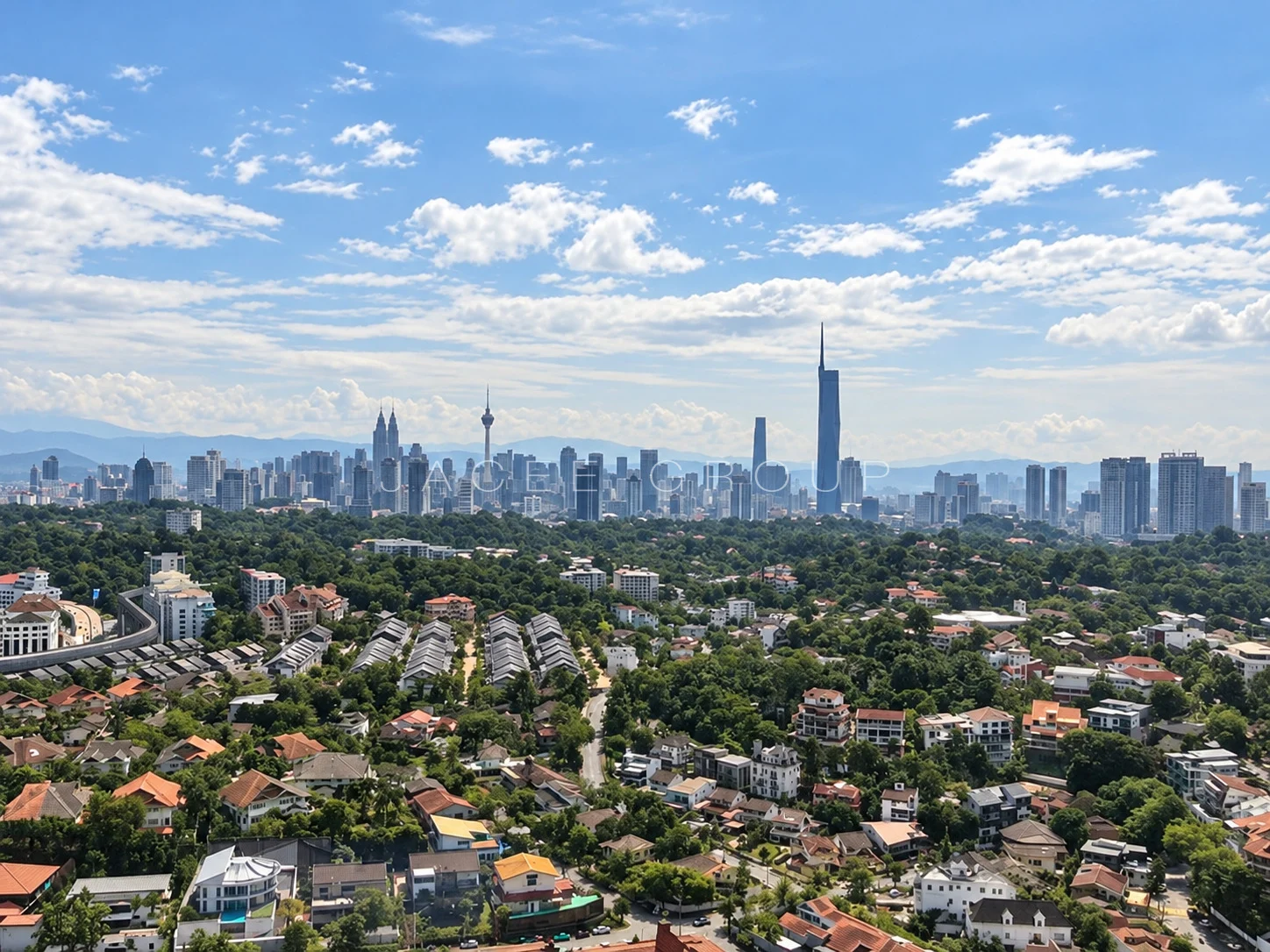 Kuala Lumpur skyline at Crown Residences Pavilion Damansara Heights, 2803 sq ft home for sale
