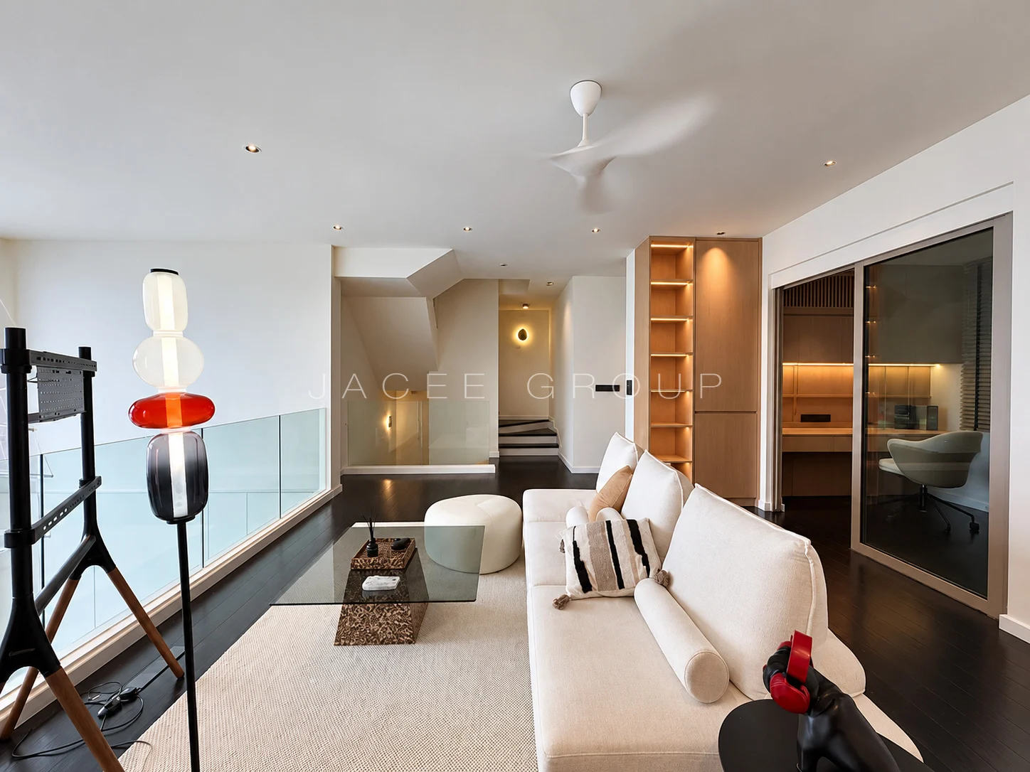 Upper lounge with telescope at MyHabitat KLCC