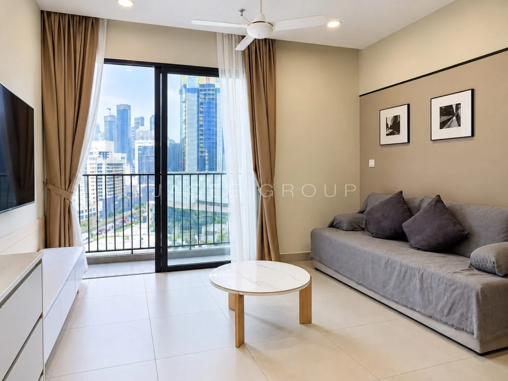 Living Room at SWNK Houze BBCC, 861 sq ft home for sale